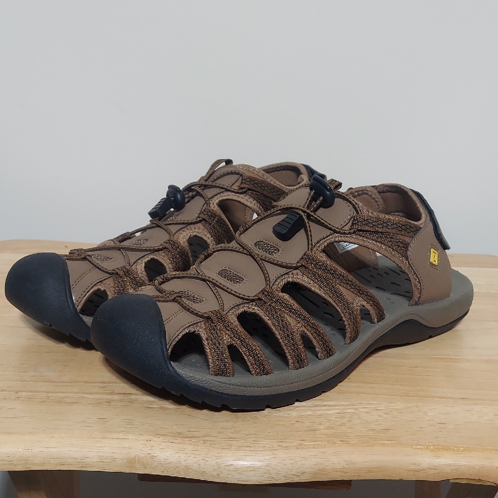 Dream Pairs Men’s Fisherman Hiking Sandals - Size 13 - Outdoor Sport Shoes Brown